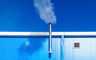 Factory against blue sky
