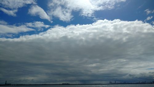 Scenic view of cloudscape over sea