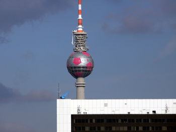 Communications tower in city against sky - berlin 