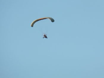 Low angle view of parachute