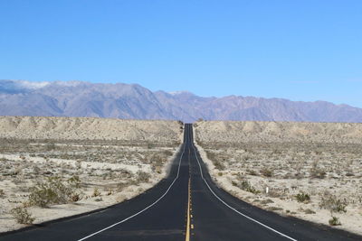 Scenic view of mountains against clear sky