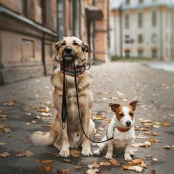 Portrait of dogs