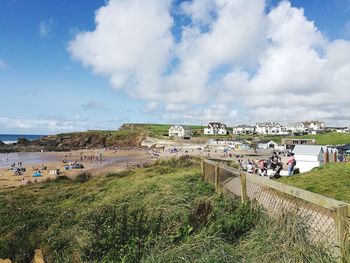 Panoramic view of sea against sky