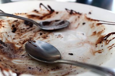 Close-up of bread in plate