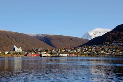 View of town at waterfront