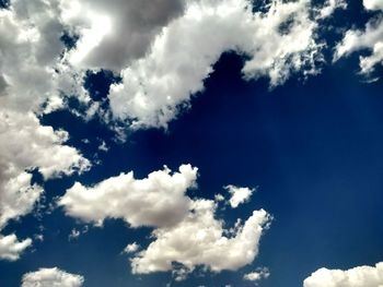 Low angle view of clouds in sky