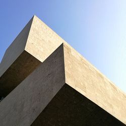 Low angle view of building against clear sky