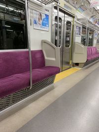 Interior of train