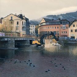 View of buildings in city
