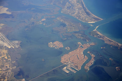 Aerial view of venice