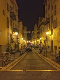 City street at night