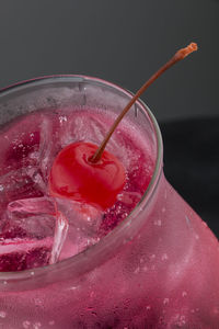 Close-up of drink in glass