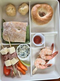 Close-up of food on table