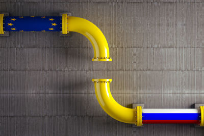 Close-up of metallic machinery