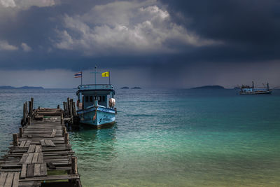 Scenic view of sea against sky