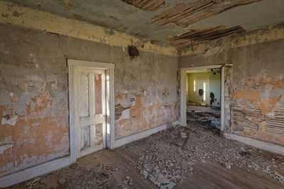 Interior of abandoned house