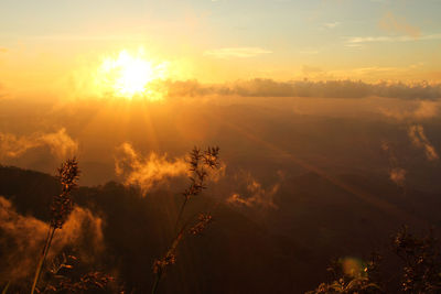 Scenic view of sky during sunset