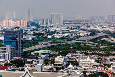 Cityscape against sky in jakarta 