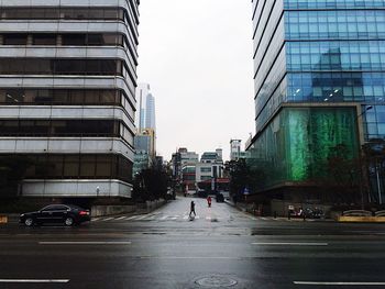 View of city street