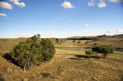 Scenic view of landscape against sky