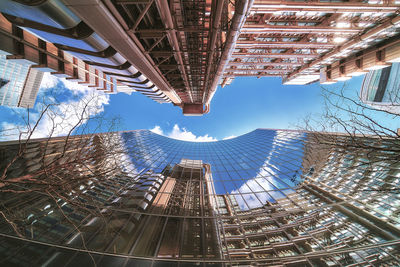 Low angle view of modern building