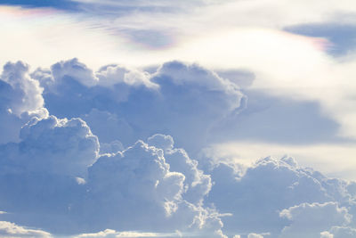 Low angle view of clouds in sky