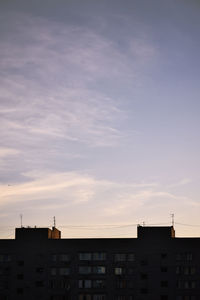 Low angle view of buildings against sky