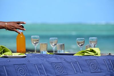 Close-up of drink on table