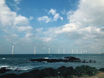 Scenic view of sea against sky