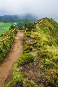 Scenic view of landscape against sky