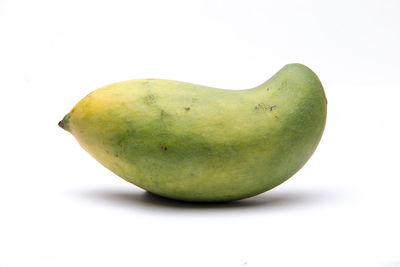 Close-up of apple against white background