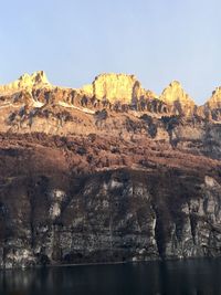 Rock formations at seaside