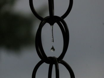 Close-up of metal structure