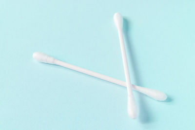 High angle view of white background
