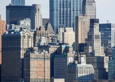 View of skyscrapers in city