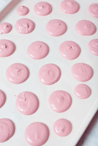 Close-up of pink cake