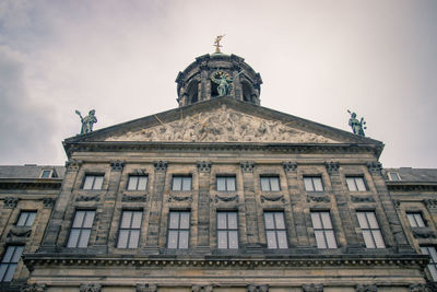 Low angle view of historical building