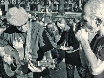 People playing guitar