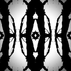 Silhouette of leaves against sky