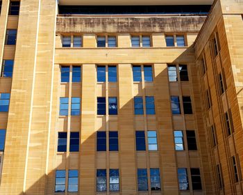 Low angle view of modern building in city