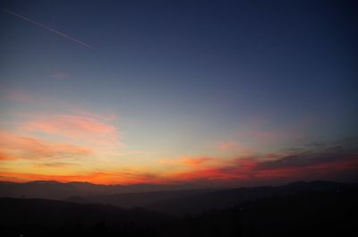 Scenic view of sky at night