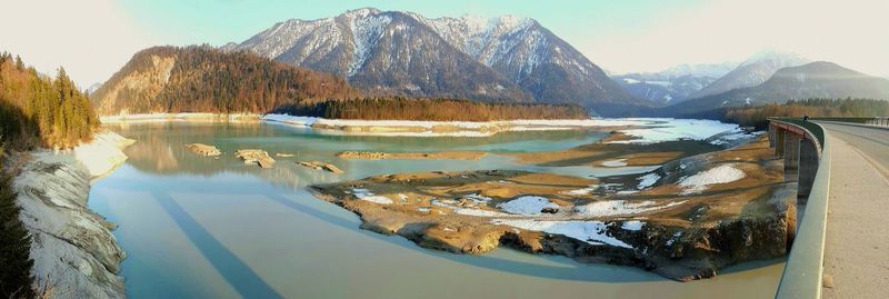 Scenic view of mountain range