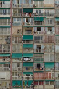 Full frame shot of apartment building