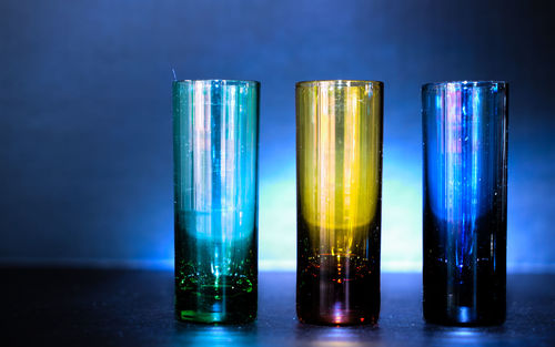 Close-up of wine glass on table