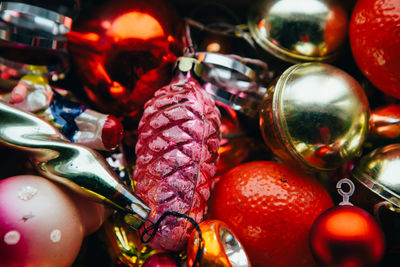 Colorful christmas ornaments