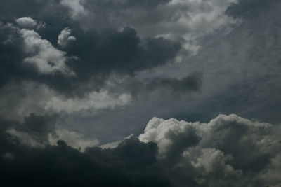 Low angle view of clouds in sky