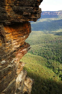 Rock formations on landscape