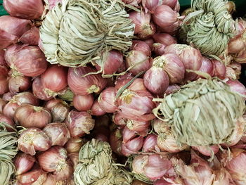 Close-up of vegetables for sale in market