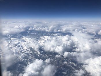 Aerial view of cloudscape against sky