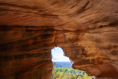 View of rock formations